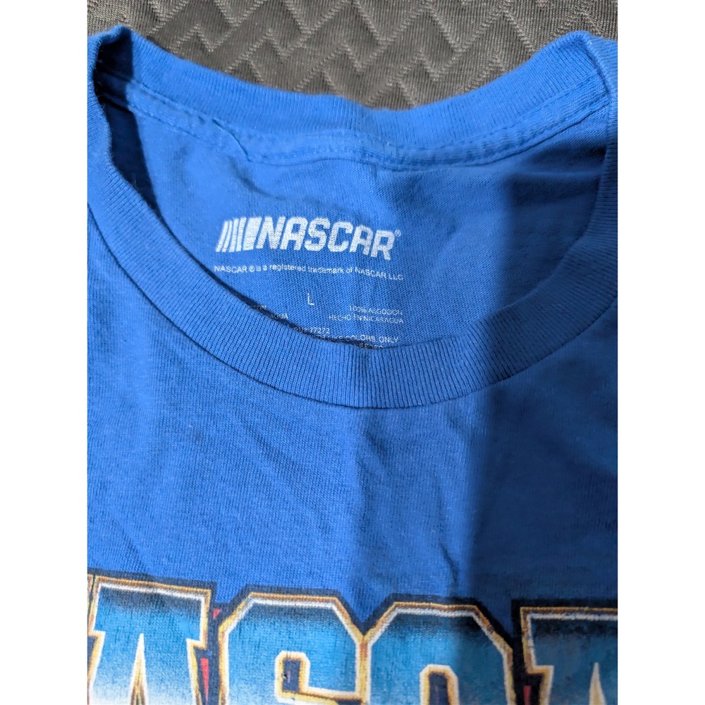 NASCAR Racing Daytona 500 Graphic T-Shirt Blue Mens Large Stock Car 48 Tee A4 - Picture 3 of 4
